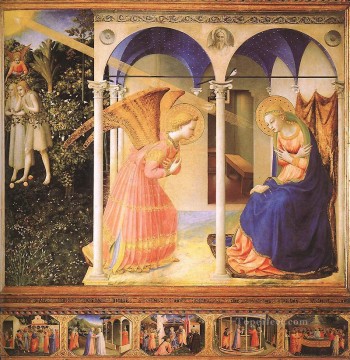 フラ・アンジェリコ Painting - 受胎告知ルネッサンス フラ アンジェリコ